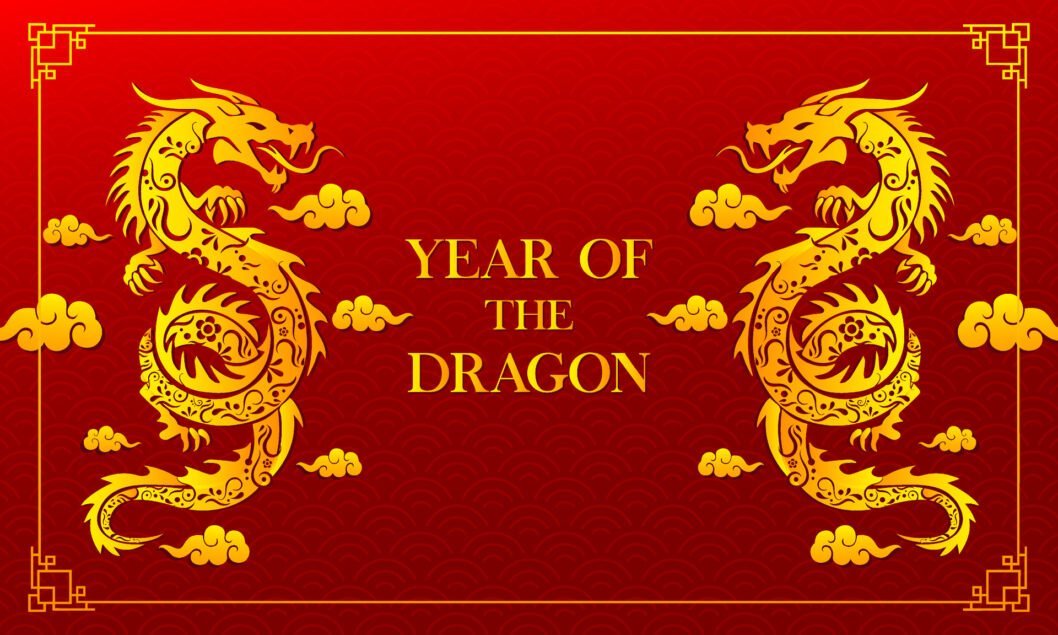 Chinese New Year 2024 Year of the Dragon vecteezy.com